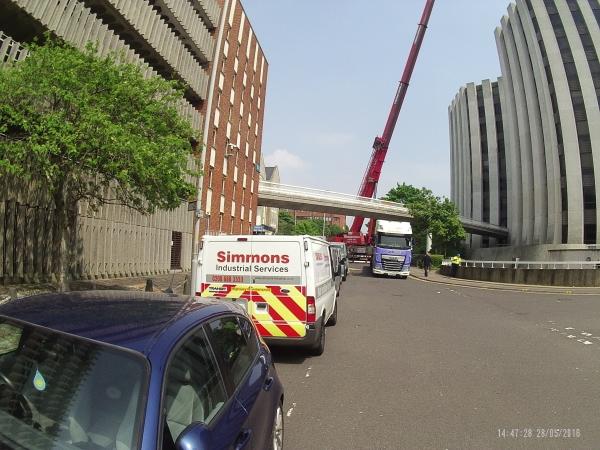 Simmons crane hire for plant movement